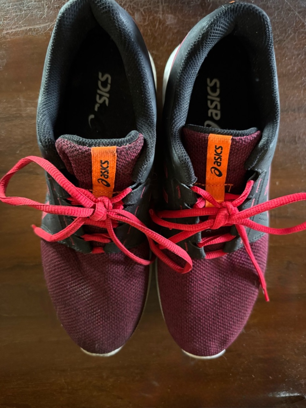 Asics Black and Maroon Shoe Womens size 9